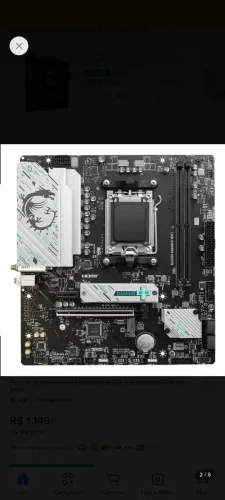 Placa-mãe Gigabyte B650M Gaming WiFi - AMD AM5 - DDR5