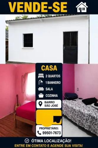 Vendo uma casa no bairro São José 