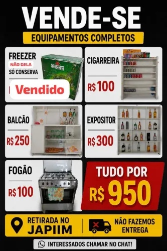 Vende-se Equipamentos