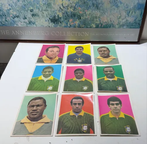 Antigo e raros cards seleção brasileira anos 70