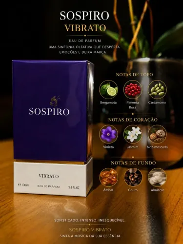 Sospiro Vibrato 100ml Original | Perfume de Nicho | Alta Fixação