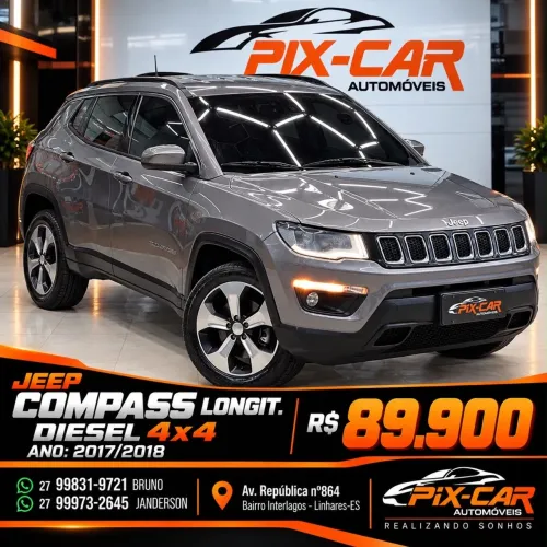 Jeep Compass Longitude 2.0 4X4 Dies. 16V Aut. 2018