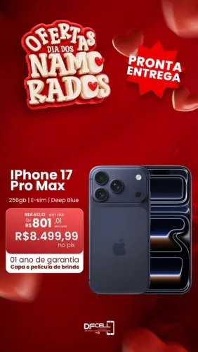Iphone 17 Pro Max 256Gb Azul/Laranja