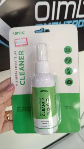 Kit Spray Limpa Telas 60ml + Flanela Vk Cleaner - Loja COimbra Computadores Entregamos