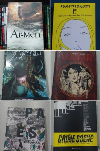 Lote de HQs e Livros