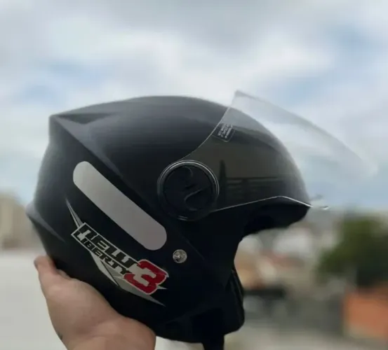 Capacete Aberto Pro Tork Preto Fosco - Zero. Na caixa