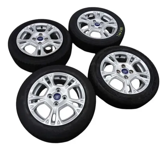 Jogo De Roda 195/55 Aro 15 Ford New Fiesta 1.6 Aut. 2015 Prata