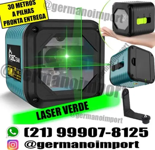 Nível a laser verde auto nivelante a pilhas pronta entrega
