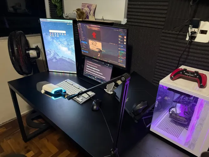 SETUP GAMER COMPLETO COM PERIFÉRICOS E SUPORTES