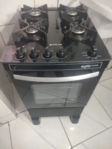 FOGÃO MESA DE VIDRO ÓTIMO ESTADO ! ! !