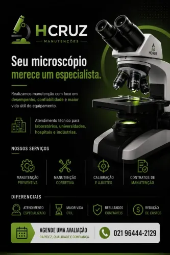 Manutenção em microscópios!