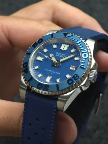 Seiko Customizado Mod Automático Azul