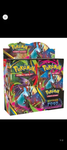 Box cards pokémon com 36 booster "LACRADA" Fogo Fantasmagórico.