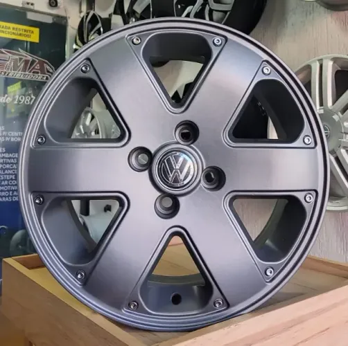 Jg de rodas Track Field 15 4x100 + 185/65R15 Hifly - R$ 3.790,00