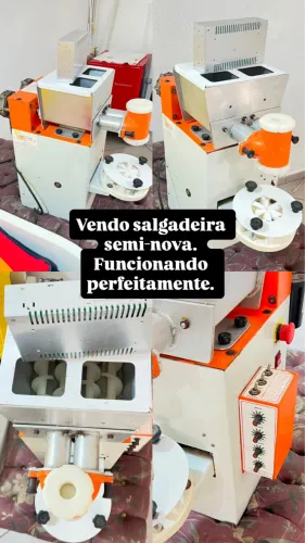 Máquina de salgado compacta print laranja