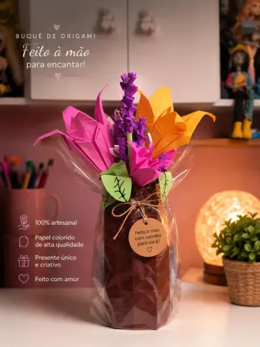 Buquê de flores de ORIGAMI