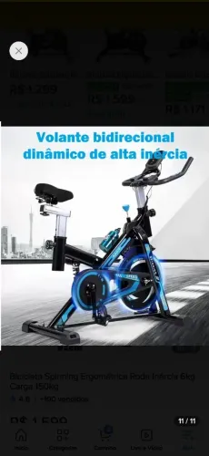 Bicicleta ergometrica semi nova