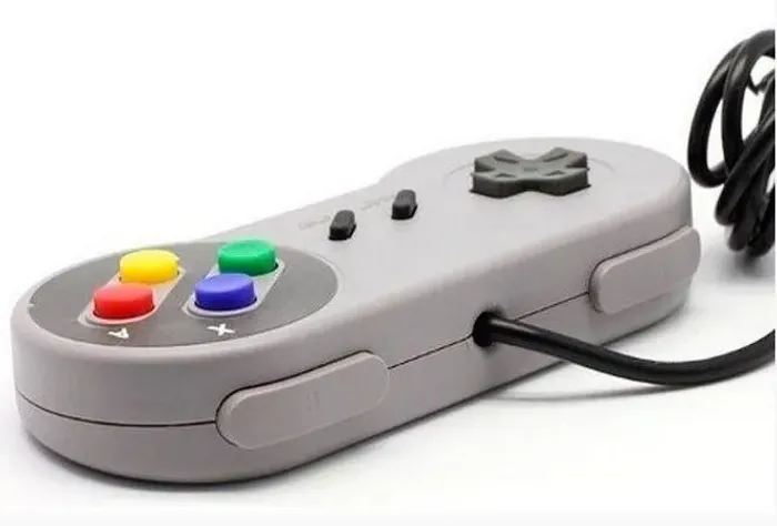 Controle USB Retrô Plug e Play, estilo Super Nintendo, unidade