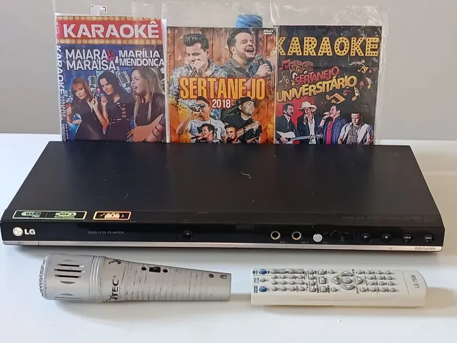 Karaokê Vídeôke Digital LG Original Completo Impecável Mais 3 Mídias Karaokê