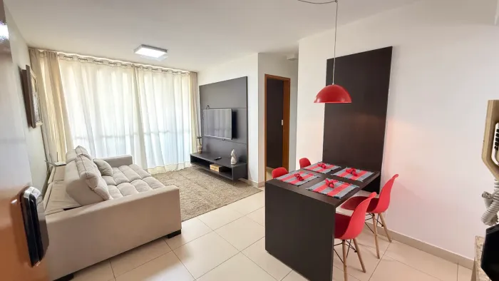 Alugo apartamento Mobiliado 2 Quartos - Setor Bueno