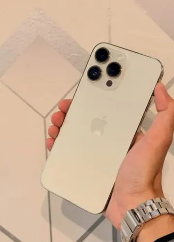 iPhone 14 Pro Max dourado 128 GB 6 meses de garantia