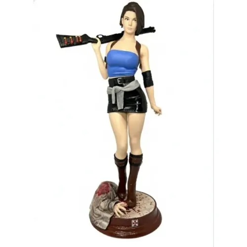 Action Figure Jill Valentine Resident Evil Estátua 3D Resina 20cm