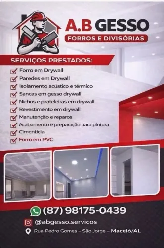 Drywall - PVC - Acabamento