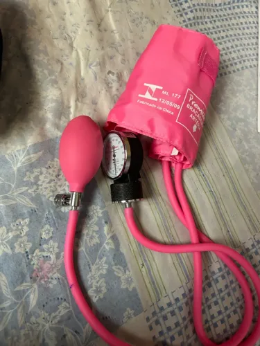 Aparelho de Pressão Manual Adulto Rosa Premium