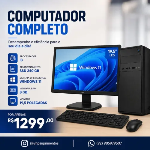 Computador Completo Processador I3