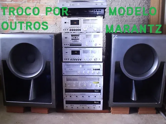 caixas e vintages de som marantz disponivel somente p troca p outros modelo da mesma marca