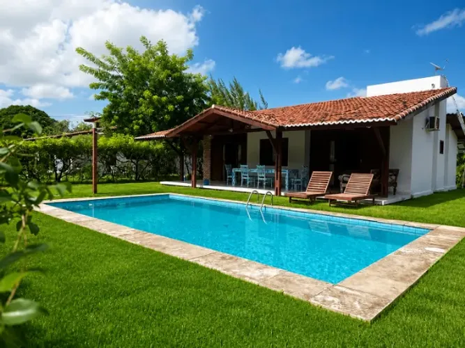 CASA COM PISCINA PARA LOCAÇÃO ANUAL NO PIPA NATUREZA | PRAIA DA PIPA