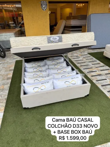 Cama Baú Casal D33 NOVO TOP - ENTREGO