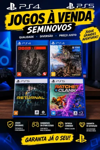 Jogos de PS4/PS5 Seminovos 