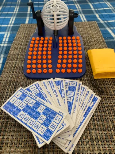 Jogo de Bingo/Loto 90 Números com Globo + Cartelas - Completo
