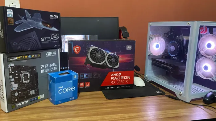 PC Gamer Completo i5-12400F + RX 6650 XT 8GB | 16GB | SSD 768GB