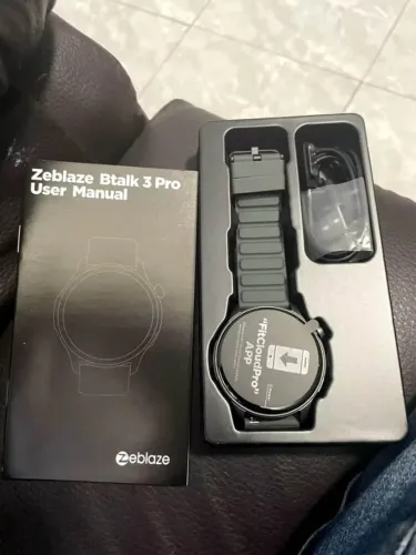 Zeblaze btalk pro smartwatch novo com tela amoled