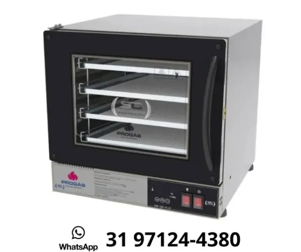 Forno Elétrico Turbo 4 Assadeiras Progas