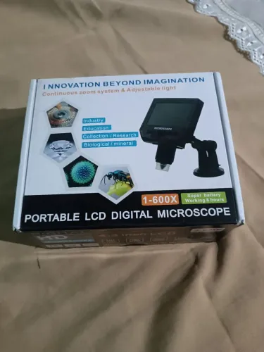 Microscópio Digital, Lcd 4.3 Pol. 3,6mp. <br>Aumento 1-600x
