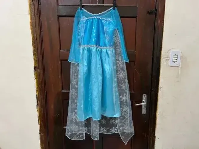 Fantasia Vestido Frozen Infantil 8 anos