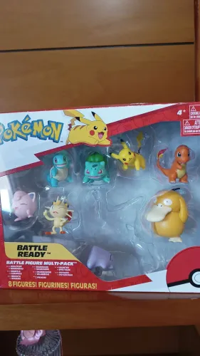 POKEMON MULTI PACK  COM 7 JAZWARES (PIKACHU, CHARMANDER, SQUIRTLE, MEOWTH ETC)