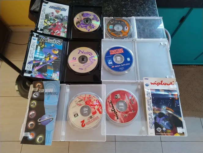 Jogos Sega Saturno originais, preços variados 