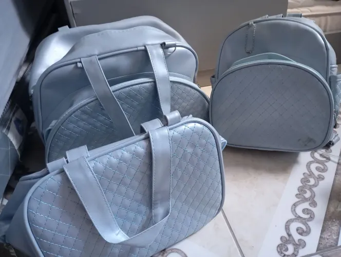 Kit bolsa Maternidade cor azul 