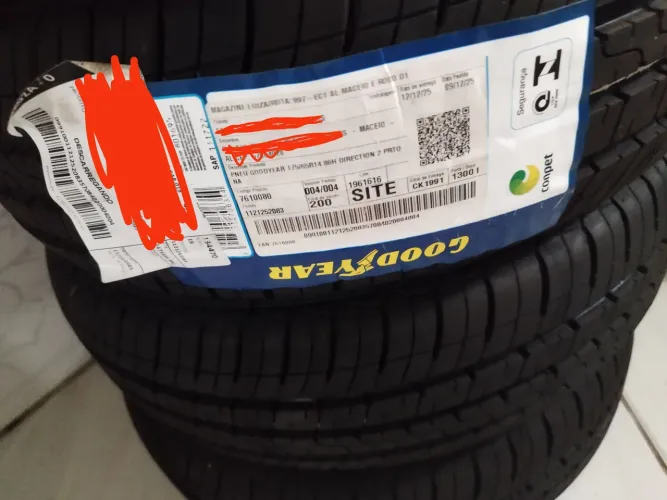 4 Pneus zero, Goodyear, aro 14