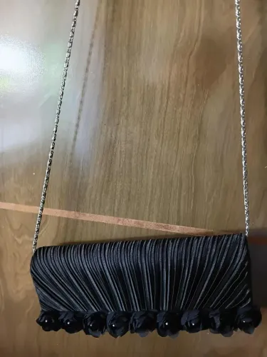 Bolsa de mão para casamento preto 