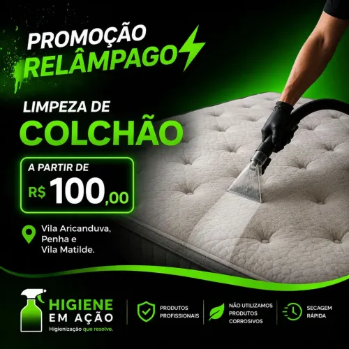 Limpeza de Colchão - Zona Leste SP