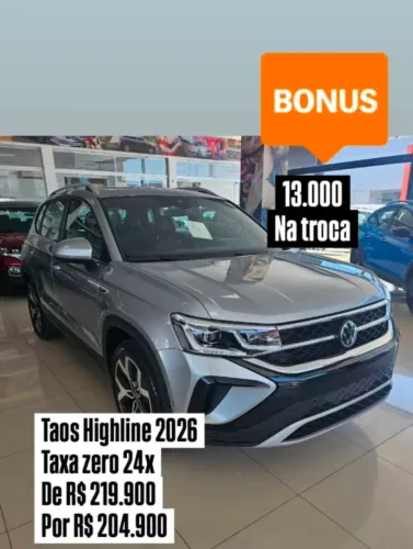 Volkswagen Taos Highline 1.4 250 TSI Flex AUT 2026