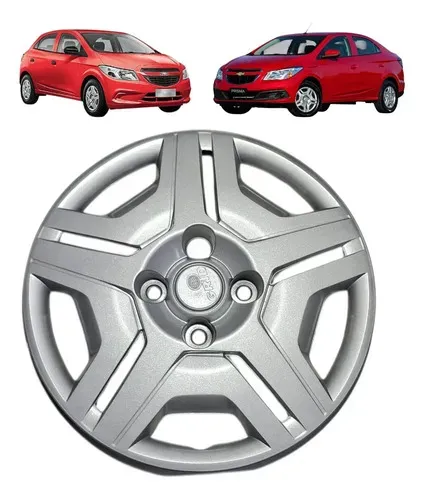Calota Aro 14 Onix Prisma 2014 2015 2016  Cinza