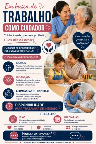 Cuidadora de Idosos ou Crianças 