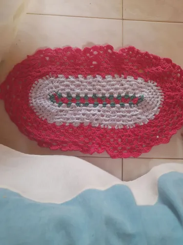Tapete oval croche