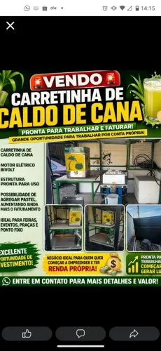 Carretinha de caldo de cana